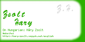 zsolt hary business card